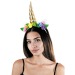 Serre-tête licorne dorée à fleurs wholesaler