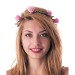 Couronne de fleurs roses, couronne promotional