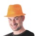Borsalino sequin néon orange, chapeau Borsalino promotional