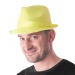 Borsalino sequin néon orange, chapeau Borsalino promotional