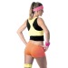 FLUORESCENT ORANGE MINI SHORTS, Short promotional