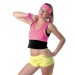 FLUORESCENT ORANGE MINI SHORTS, Short promotional