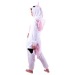 PINK AND WHITE UNICORN KIGURUMI COSTUME ADULT,  promotional