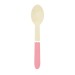NEON PINK WOODEN SPOONS X 8 wholesaler