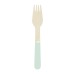 SMALL NEON PINK WOODEN FORKS X 8 wholesaler