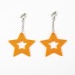Boucles d'oreilles néon star x2 jaune, boucle d'oreille promotional