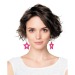 Boucles d'oreilles néon star x2 jaune wholesaler