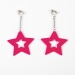 Boucles d'oreilles néon star x2 jaune, boucle d'oreille promotional