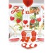 RED AND GOLD HEART COCKTAIL PICKS X 10 wholesaler