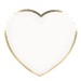 RED AND GOLD HEART PLATES 19CM X 8, heart promotional RED AND GOLD HEART PLATES 19CM X 8, heart promotional