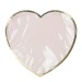 RED AND GOLD HEART PLATES 19CM X 8, heart promotional