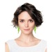 Boucles d'oreilles néon flash x2 orange, boucle d'oreille promotional