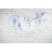GUIRLANDE FANIONS FESTONNES BLEU PASTEL ET OR 3M, guirlande de fanions en papier promotional