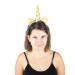 UNICORN HEADBAND GOLD GLITTER, headband promotional