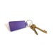 Porte-clés trapèze en PU, porte-clés cuir promotional