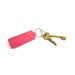 Porte-clés rectangulaire en PU, porte-clés cuir promotional
