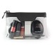 Trousse zippée transparente 185x120x60mm en PU, Trousse transparente promotional