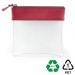 Transparent zipped case 185 x 180 x 20 mm in rPET wholesaler