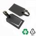Etiquette à bagage avec volet en rPET, porte-étiquette à bagage promotional