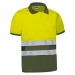 Short-sleeved high-visibility polo shirt, safety vest promotional