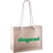 Sac en jute et corde 40x16x32cm, Sac en toile de jute promotional