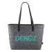 Sac feutre anses simili cuir, goodies en feutrine promotional