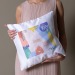 Coussin satin 40x40cm, coussin promotional
