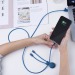 1 m eco-friendly cable with double entry, charging cable promotional