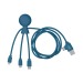 Mr Bio Long - Câble d'1M avec une double entrée type C/USB, câble de chargement promotional