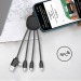 Ine Smart - Câble de charge multi-connecteurs Double entrée Type-C USB, câble de chargement promotional