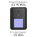 Batterie de secours ultra slim rétro-éclairée 10 000mAh noire, Batterie de secours ou powerbank promotional