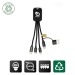 5 IN 1 CABLE - 2.4A - RABS FAST CHARGE CERTIFIED wholesaler