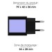 Prise secteur USB-C 15W USB-A, chargeur mural promotional