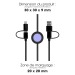 Câble 4 en 1 avec transfert de données - Charge ultra rapide, câble de chargement promotional