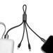 Câble court 4 en 1 - 18cm à charge rapide 20W en matériaux recyclés - Noir wholesaler