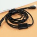 Câble de charge 4 en 1 20W en matériaux recyclés - Noir, câble de chargement promotional