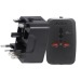 Universal Travel Adapter - Black wholesaler