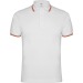 NATION  - Polo manches courtes, col et bord de manches en jackard avec patte de boutonnage 3 boutons, Polo manches courtes promotional