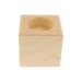 Bougeoir cube en bois, bougeoir promotional