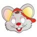 Children's cardboard mask, wolf and mask promotional