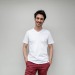 Men's V-neck T-Shirt, V-neck T-shirt promotional