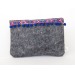 Product thumbnail Zipped pouch in recycled felt 2