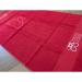 Drap de bain logo embossé relief jacquard 70x140 cm au Pantone, Serviette de douche 70x140cm promotional