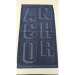 Serviette éponge personnalisée relief jacquard embossée 50x70 cm wholesaler