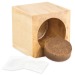 Pot cube boisde bureau en boite star-box - Bulbes de trèfle à 4 feuilles, trèfle à 4 feuilles promotional