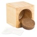 Product thumbnail Maxi wooden pot cube in star-box - Mixed summer flowers 2