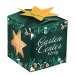 Pot cube bois Maxi de Noël en boite star-box - Epicéa, décoration et objet de Noël promotional