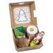 Christmas gift box - Spruce seed stick, starry mussels, orange jam jar and chocolate Father Christmas wholesaler