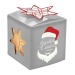 Pot cube boisde bureau en boite star-box - Epicéa, sapin de Noël promotional