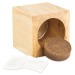 Pot cube boisde bureau en boite star-box - Epicéa, sapin de Noël promotional